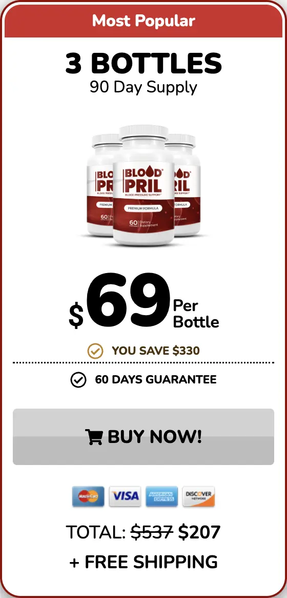 BloodPril three bottles order